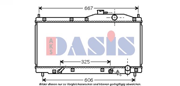 AKS DASIS Jäähdytin,moottorin jäähdytys 100053N